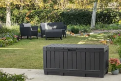 Keter Kussenbox Kentwood Kunststof Antraciet 350L-Brico