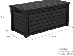 Keter Kussenbox Northwood Kunststof 630L-Brico