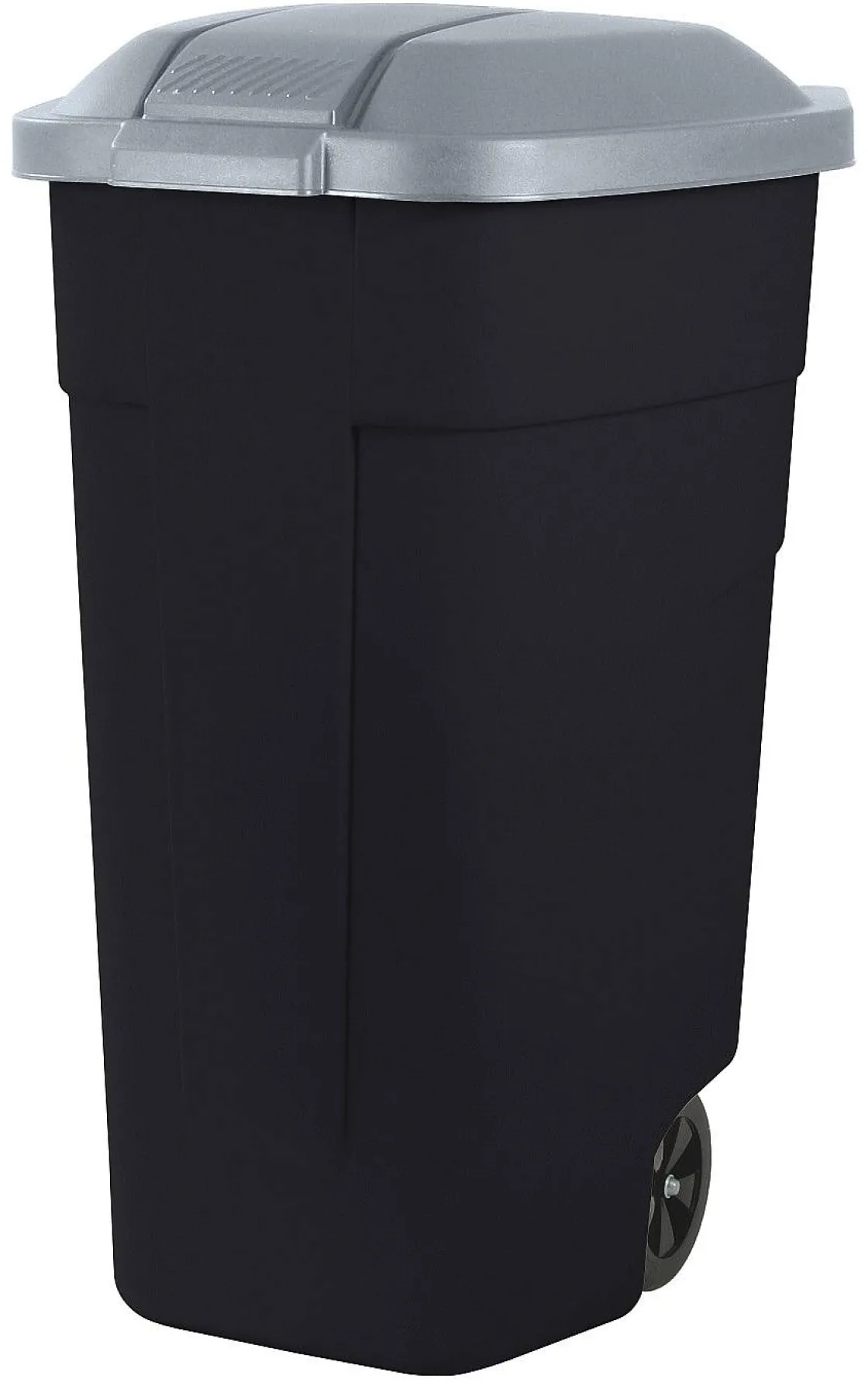 Brico Keter Mobiele Afvalcontainer Zwart Steel 110L New