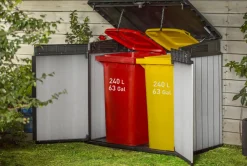 Keter Opbergkast Elite Store Antraciet 123,5X82Cm-Brico Clearance