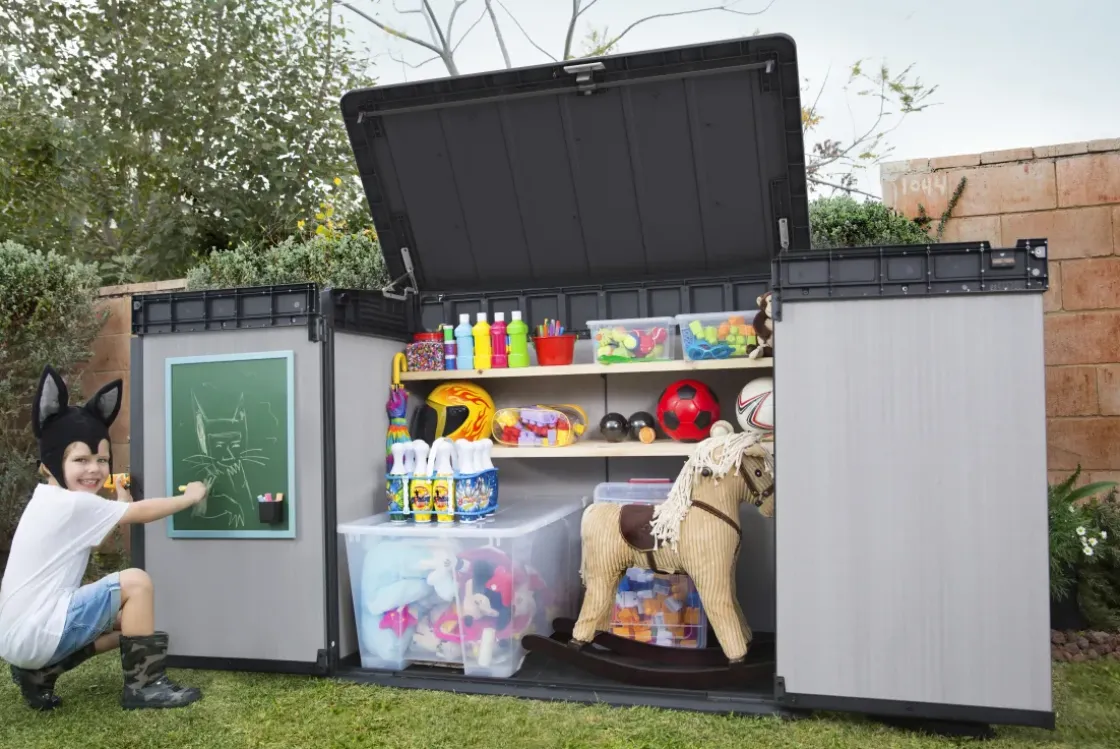 Keter Opbergkast Elite-Store Pro Grijs 123,5X141X82Cm-Brico Sale