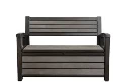 Keter Tuinbank Hudson Opberg Grijs 260L-Brico Online