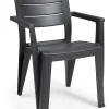 Keter Tuinstoel Julie Grafiet 61,5X58,5X79Cm-Brico Sale