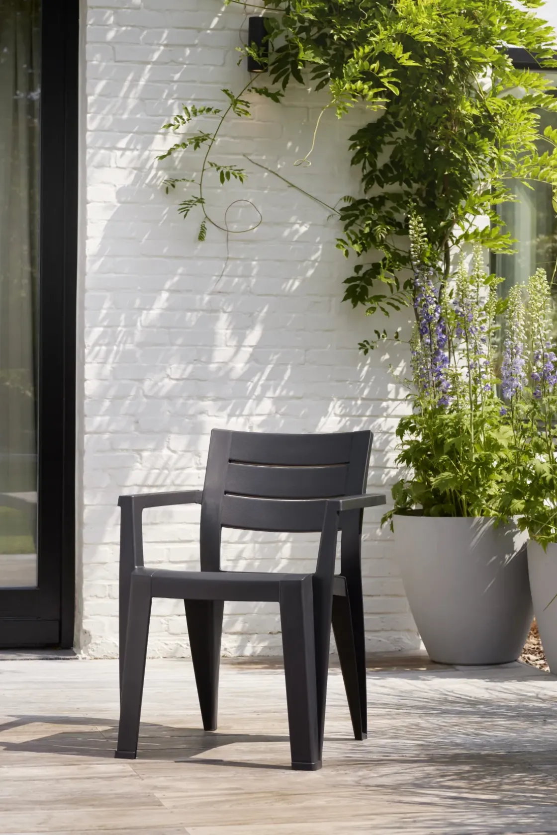 Keter Tuinstoel Julie Grafiet 61,5X58,5X79Cm-Brico Sale