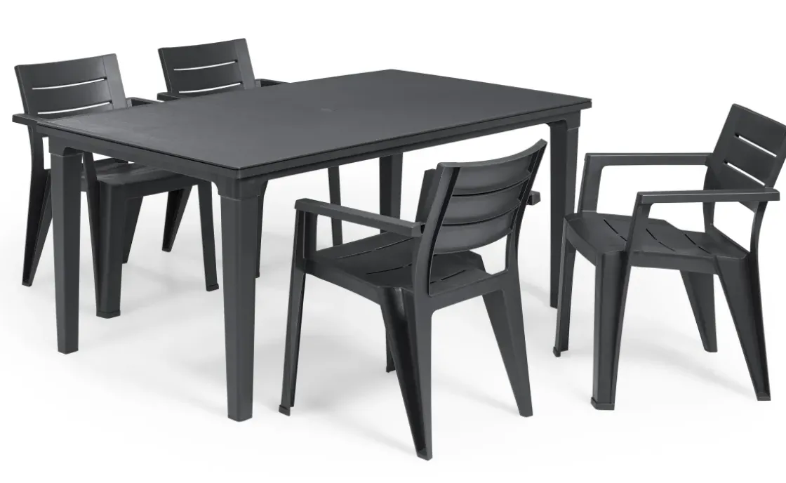 Keter Tuinstoel Julie Grafiet 61,5X58,5X79Cm-Brico Sale