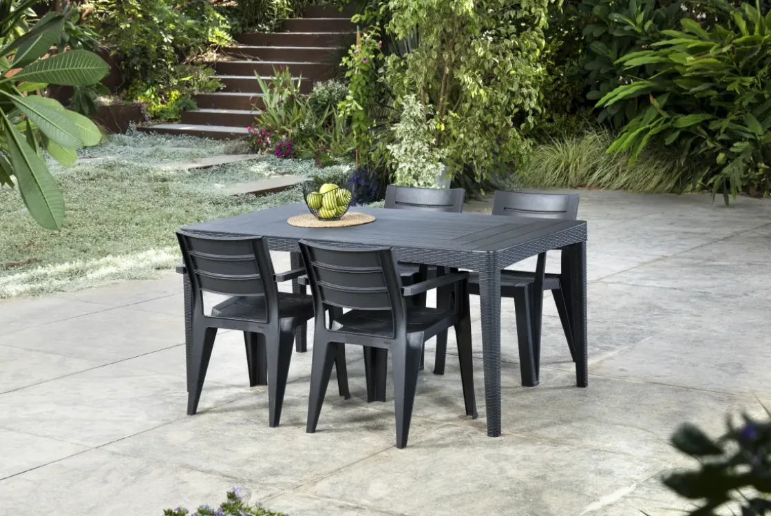 Keter Tuinstoel Julie Grafiet 61,5X58,5X79Cm-Brico Sale