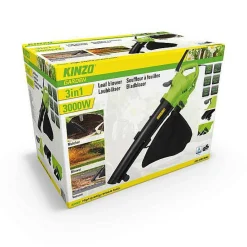 Brico Kinzo Bladblazer - Met Opvangzak - 3000W - 3-In-1 Outlet