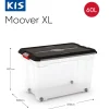 Brico Kis Moover Box Xl Met Wielen Transparant Zwart 60L Sale