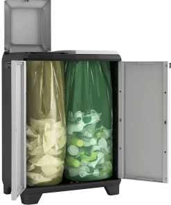 Brico Kis Recycling Kast Split Premium Grijs 2X110L Hot