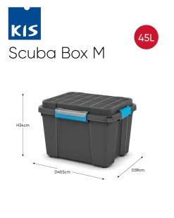 Brico Kis Scuba Opbergbox M - 45L Zwart/Blauwe Online