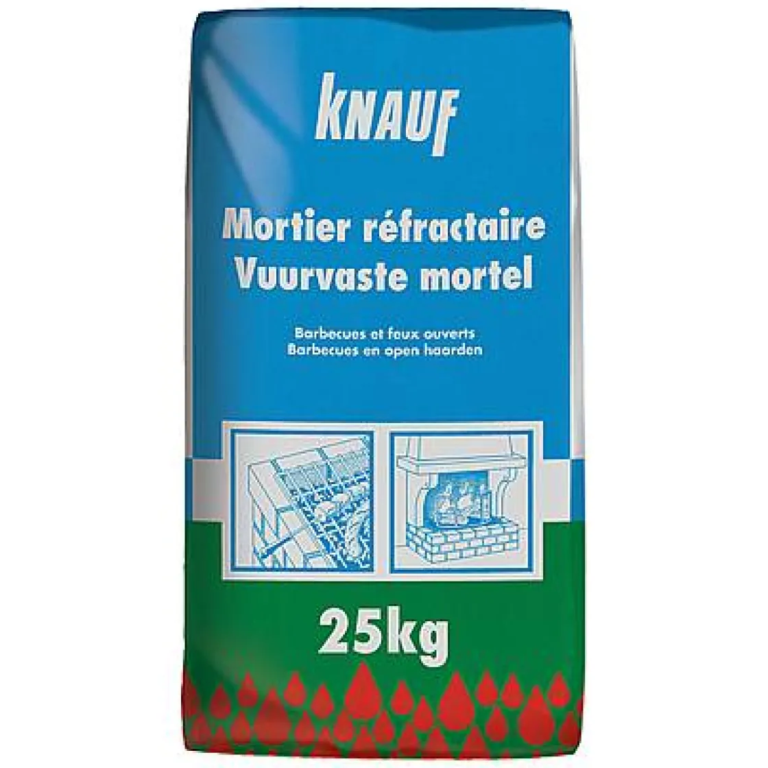 Brico Knauf Vuurvaste Mortel 5 Kg