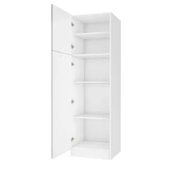 Brico Kolomkast Keuken Delice 60X204Cm 2 Deuren Hoogglans Grijs