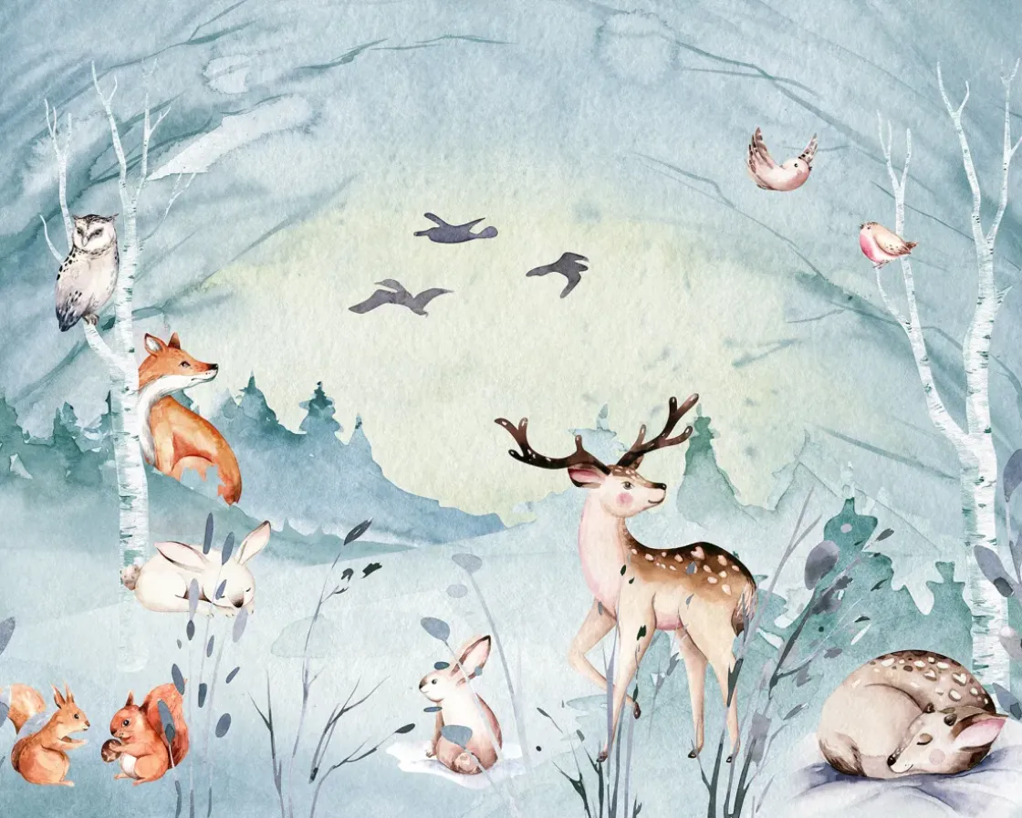 Komar Fotobehang Animal Sleepover-Brico