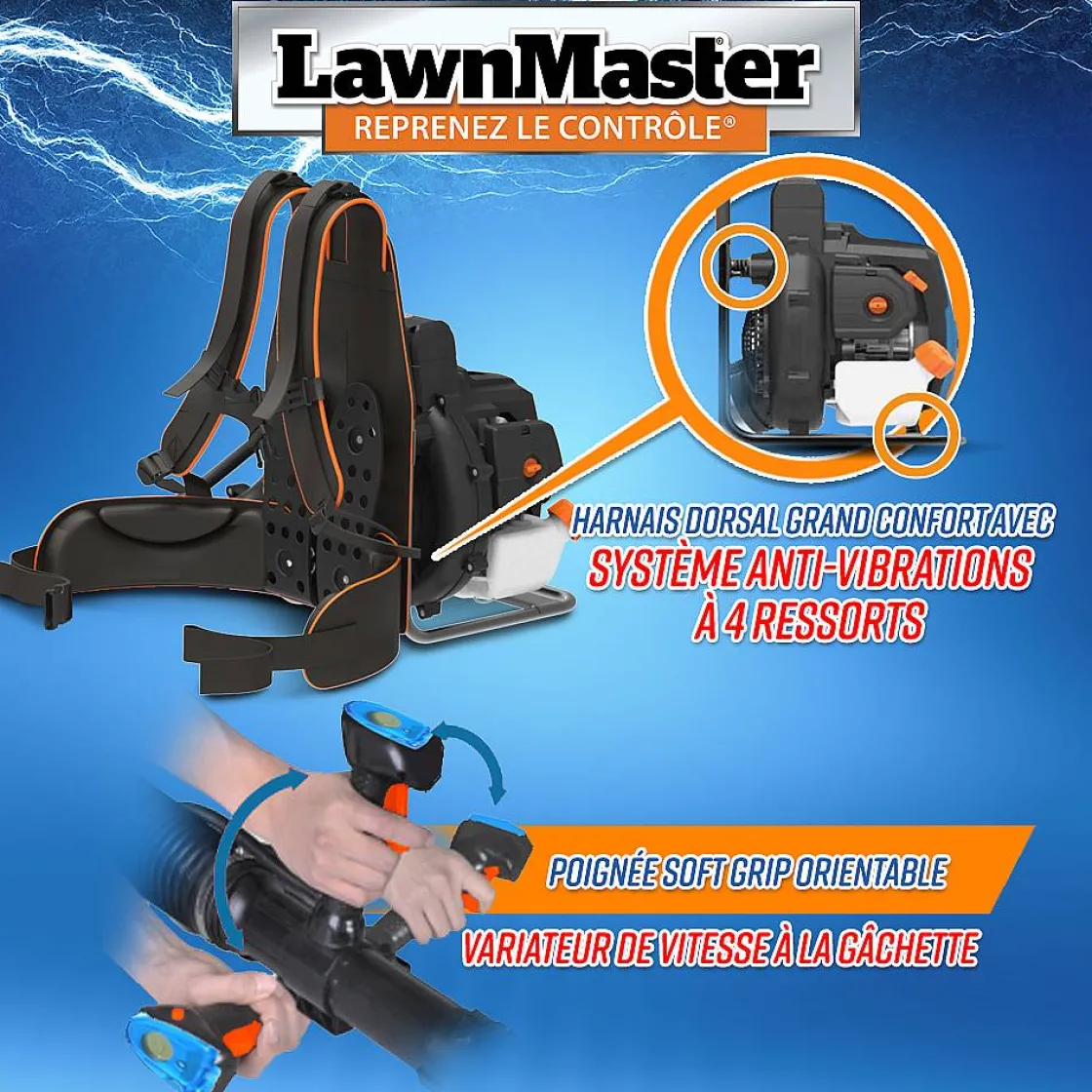 Brico Lawnmaster - 31Cc Rugzak Thermische Blazer Met Elektrische Start Best