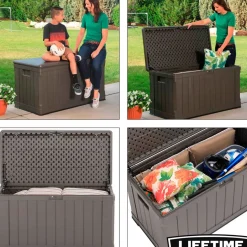 Lifetime Kussenbox 439L 127,9X67,2X64Cm-Brico New