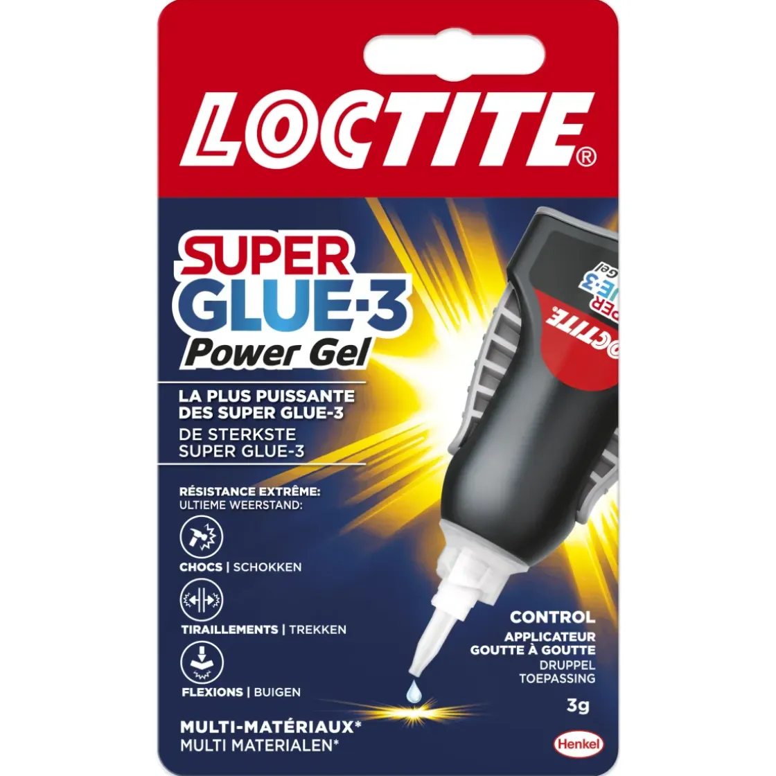 Loctite Secondelijm Super Glue-3 Power Gel 3Gr-Brico Hot