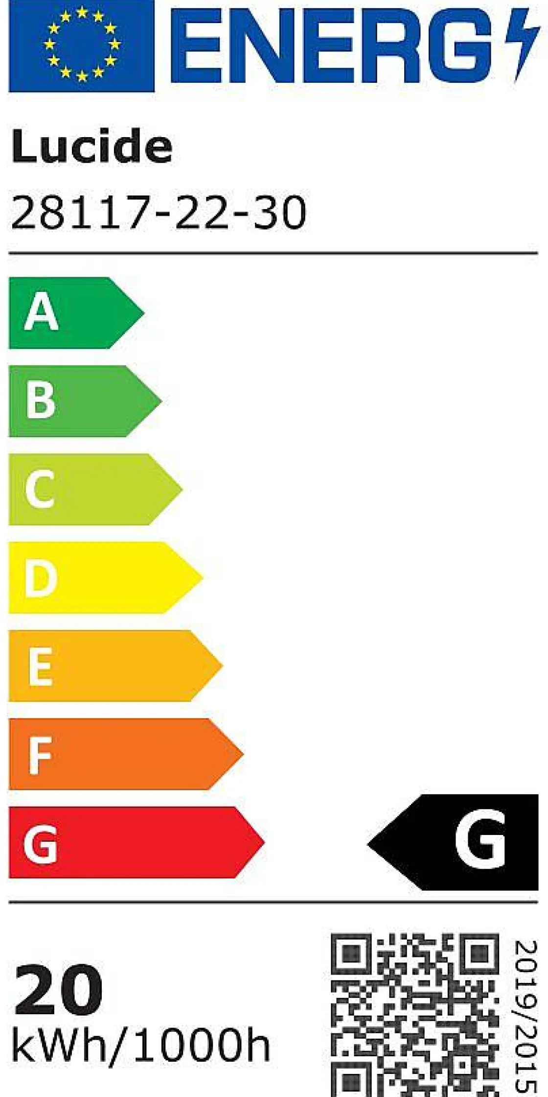 Brico Lucide Plafondlamp Brice Zwart 22W Hot