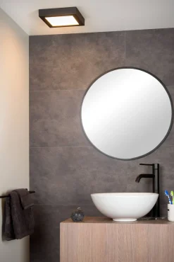 Brico Lucide Plafondlamp Brice Zwart 22W Hot