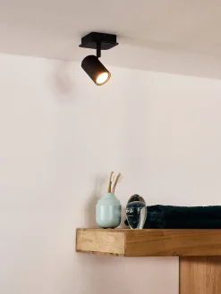 Brico Lucide Plafondspot Lennert Zwart Gu10 5W Online