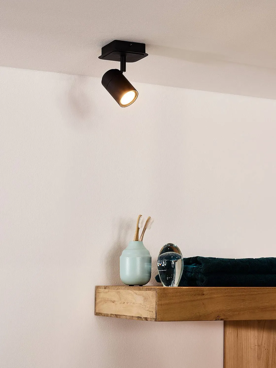 Brico Lucide Plafondspot Lennert Zwart Gu10 5W Online