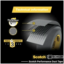 3M Scotch Ducttape Universal Grijs 25M 48Mm-Brico Discount