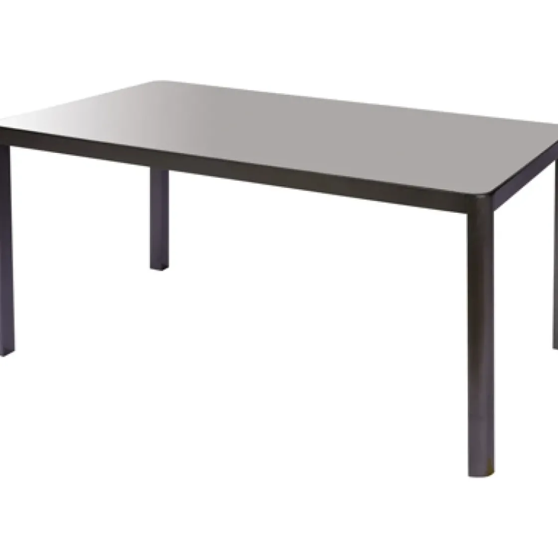 Macari Tuintafel + Verstelbare Poten Glas/Aluminium 150X90X75Cm-Brico Outlet
