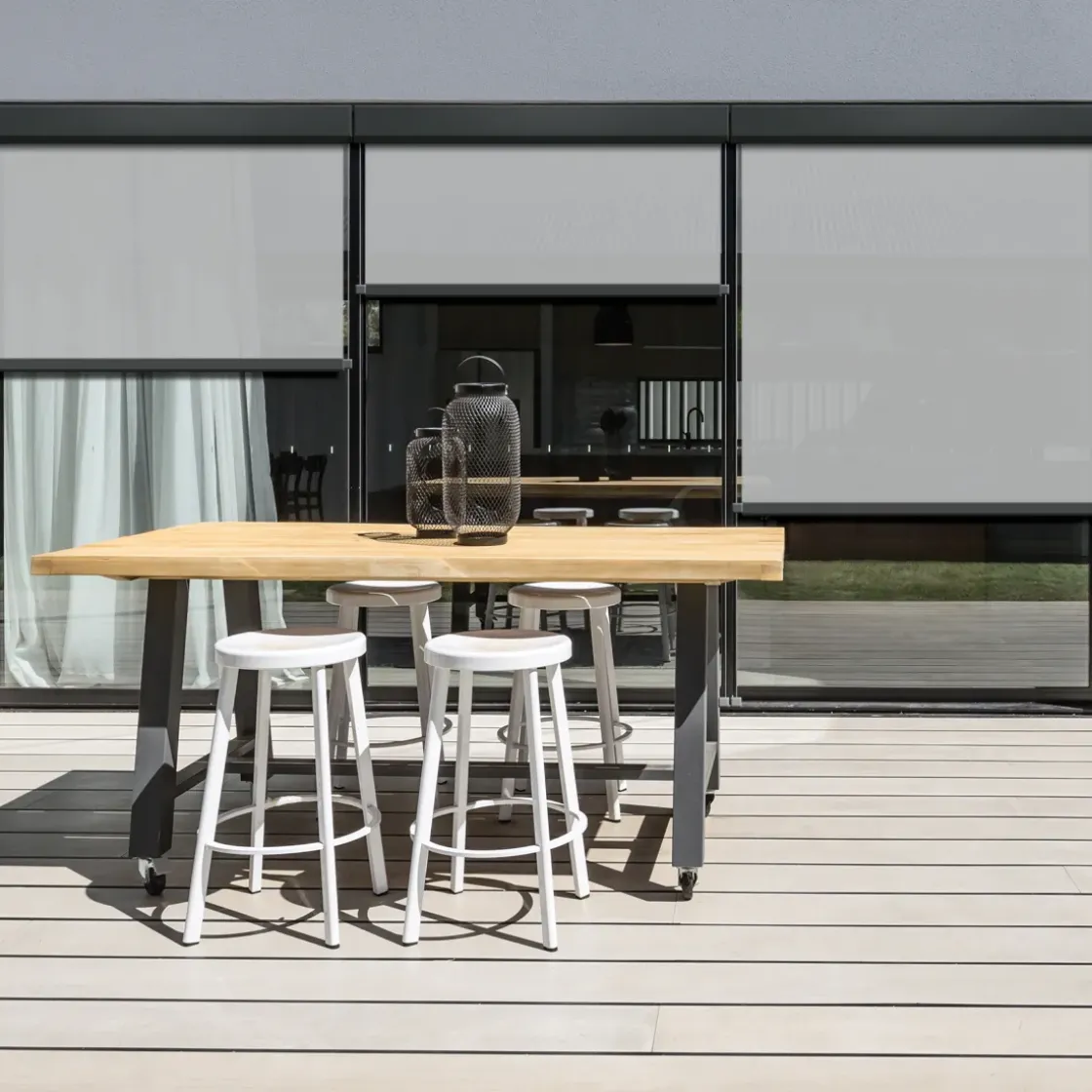 Madeco 1910 E-Roll Lichtdoorlatend Rolgordijn Wit 120X180Cm-Brico Best