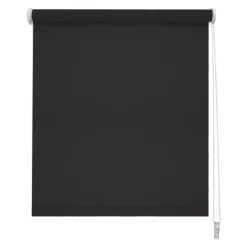 Madeco 1499 Verduisterend Rolgordijn Effen Zwart 150X250Cm-Brico Discount