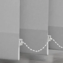 Madeco 4196 Verticale Lamellen Compleet Lichtdoorlatend Grijs 12,7 X 260 Cm + Rail 200 Cm-Brico