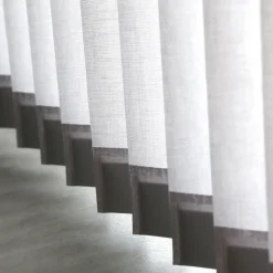 Madeco 4125 Verticale Lamellen Compleet Lichtdoorlatend Grijs 12,7 X 260 Cm + Rail 150 Cm-Brico Discount