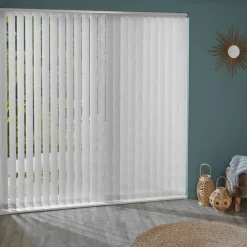 Madeco 3051 Verticale Lamellen 5 Stuks Wit 8,9 X 260 Cm + Rail 250 Cm-Brico Online