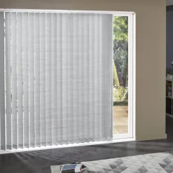 Madeco 3618 Verticale Lamellen Raye 5 Stuks Wit En Grijs 8,9 X 280 Cm-Brico Hot