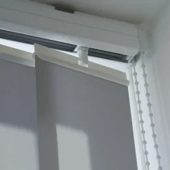 Madeco 4125 Verticale Lamellen Compleet Lichtdoorlatend Grijs 12,7 X 260 Cm + Rail 250 Cm-Brico Clearance