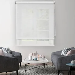 Madeco Rolgordijn Wit Mesh 1716 120X190Cm-Brico