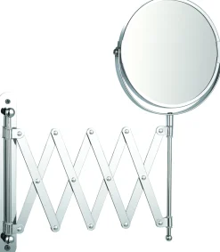 Brico Make-Up Spiegel Rond 3X Vergrotend Met Uittrekbaar Arm Chroom O15Cm Outlet