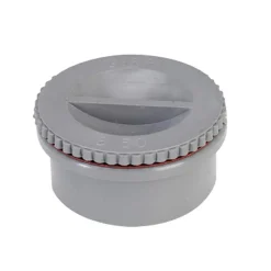 Brico Martens Pvc Eindstop Met Schroefdeksel O100Mm Grijs Hot