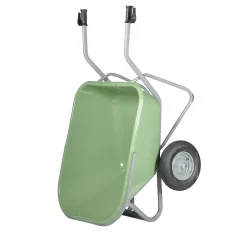 Brico Matador Kruiwagen Noka 230 Vv 2 Luchtbanden En Hdpe Bak Clearance