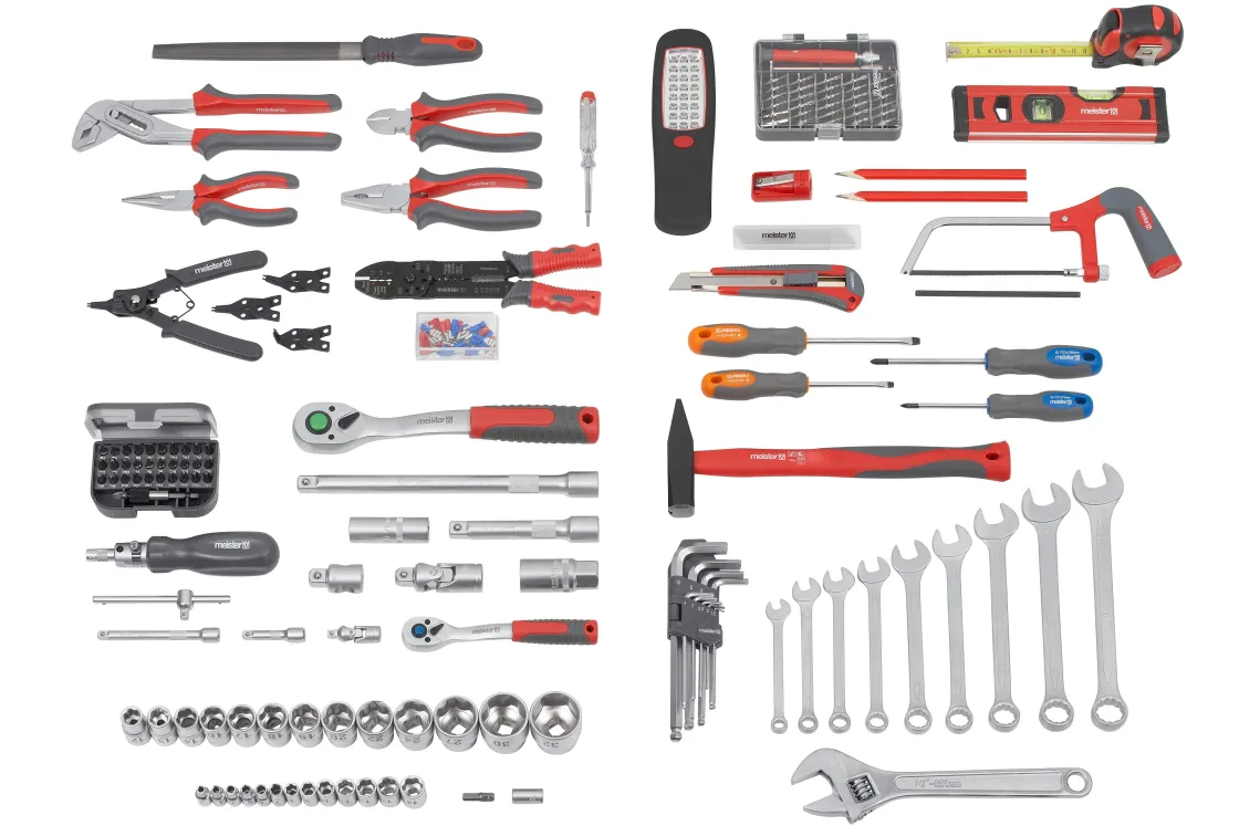 Brico Meister Gereedschapset 156-Delig In Trolleykoffer Best
