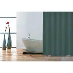 Brico Msv Douchegordijn Polyester 180X200Cm Donkergroen Hot
