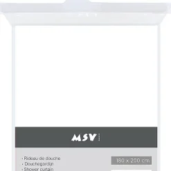 Brico Msv Douchegordijn Wit 240Cm Sale