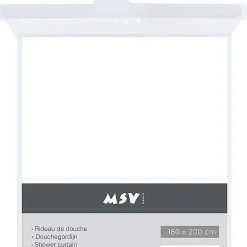 Brico Msv Douchegordijn Wit 180Cm Hot