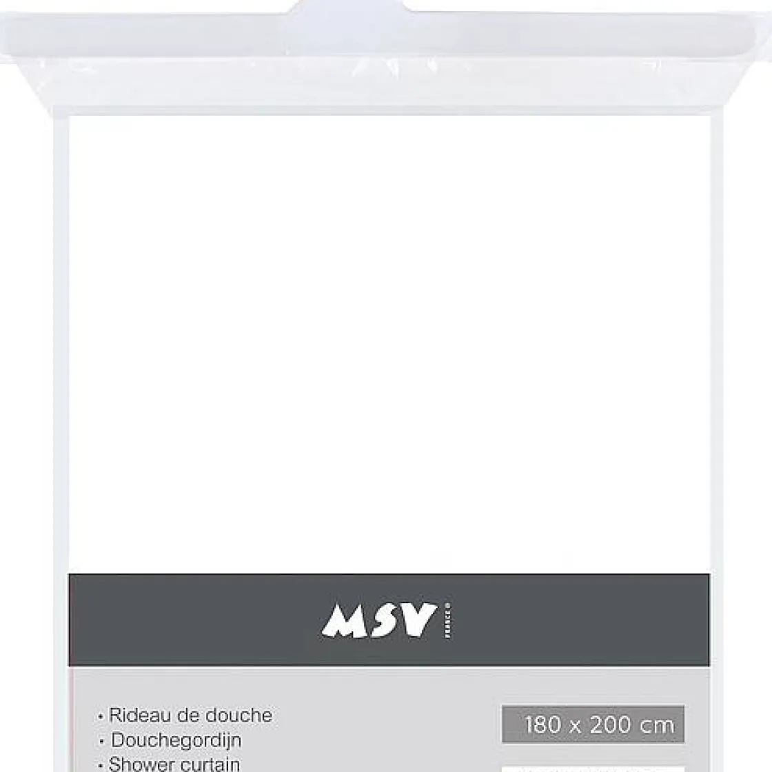 Brico Msv Douchegordijn Wit 180Cm Hot