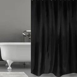 Brico Msv Douchegordijn Zwart 180Cm