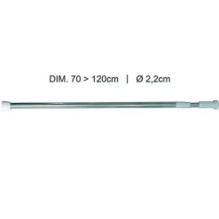 Brico Msv Douchestang 70-120Cm Uitschuifbaar Clearance