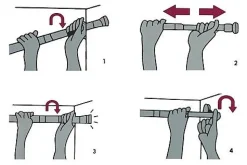 Brico Msv Douchestang 70-120Cm Uitschuifbaar Clearance
