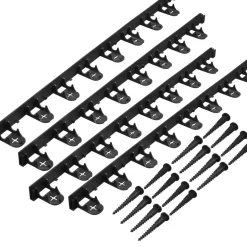 Nature Grasranden Pp/Pe Zwart 100X4,5Cm 4 Stuks-Brico Discount