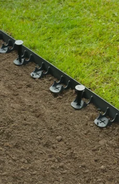 Nature Grasranden Pp/Pe Zwart 100X4,5Cm 4 Stuks-Brico Discount