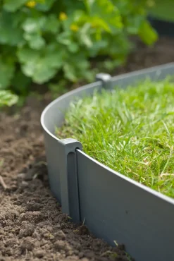 Nature Grondpennen Voor Tuinborder Polyethyleen Grijs 1,9X1,8X26,7Cm 10 Stuks-Brico