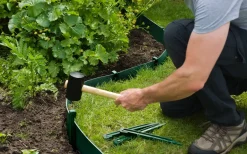 Nature Grondpennen Voor Tuinborder Polyethyleen Groen 1,9X1,8X26,7Cm 10 Stuks-Brico