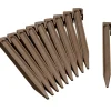 Nature Grondpennen Voor Tuinborder Polyethyleen Taupe 1,9X1,8X26,7Cm 10 Stuks-Brico Clearance